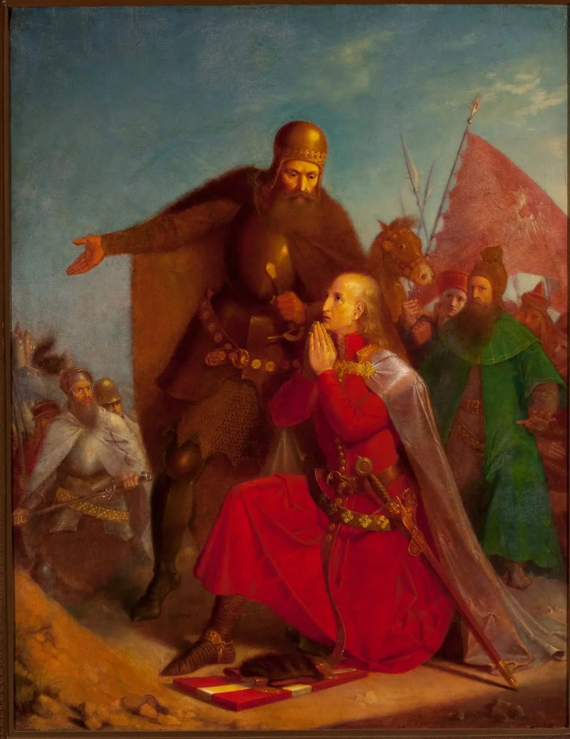 Władysław Jagiełło and Vytautas praying before the Battle of Grunwald - Jan Matejko