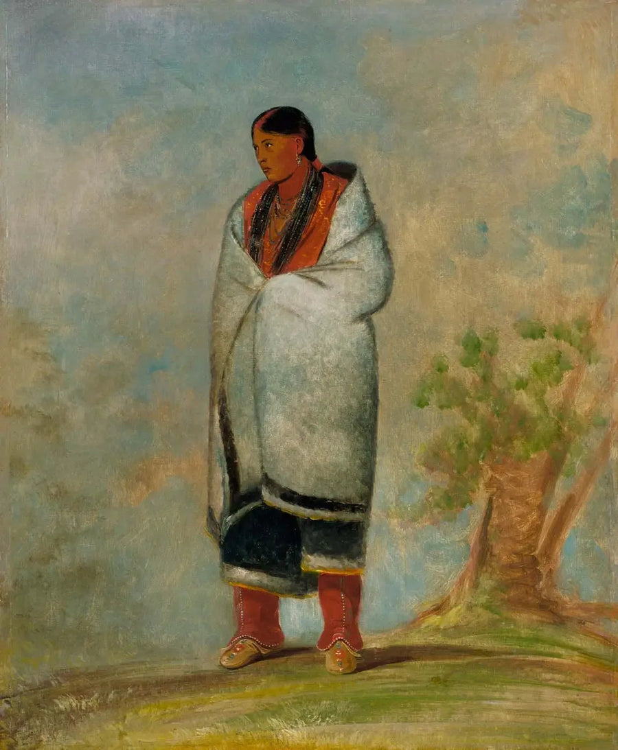 Wa-quóth-e-qua, the woman of the deer, the woman of the whale - George Catlin