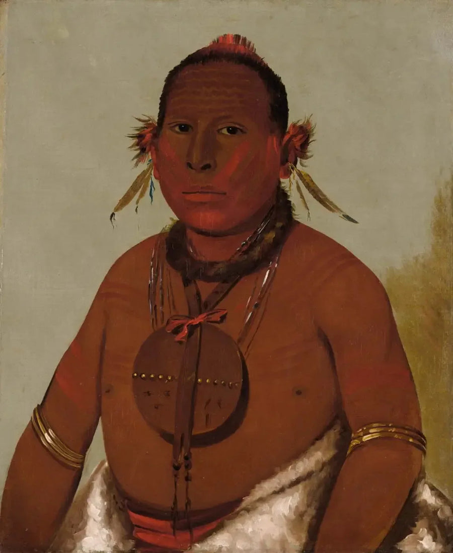 Wa-sáw-me-saw, Roaring Thunder, the youngest son of the Black Falcon - George Catlin