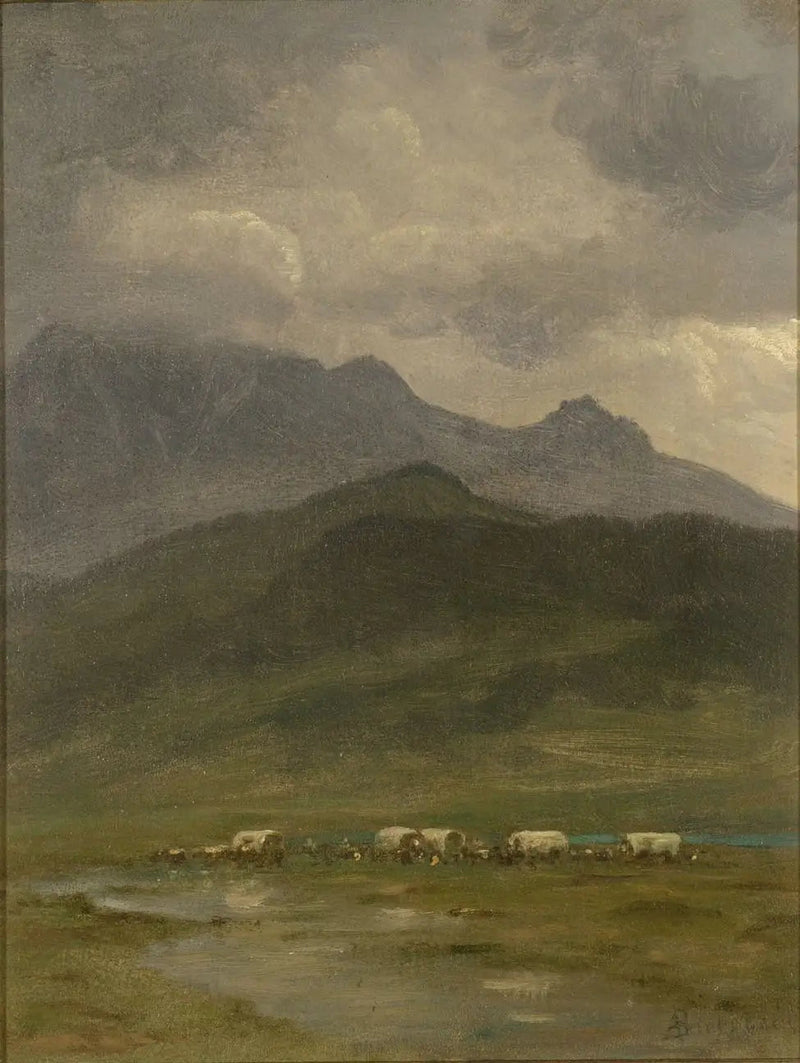 Covered Wagons - Albert Bierstadt
