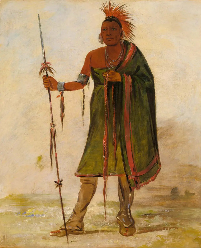 Wash-ímpé-shee, fou, un guerrier distingué - George Catlin