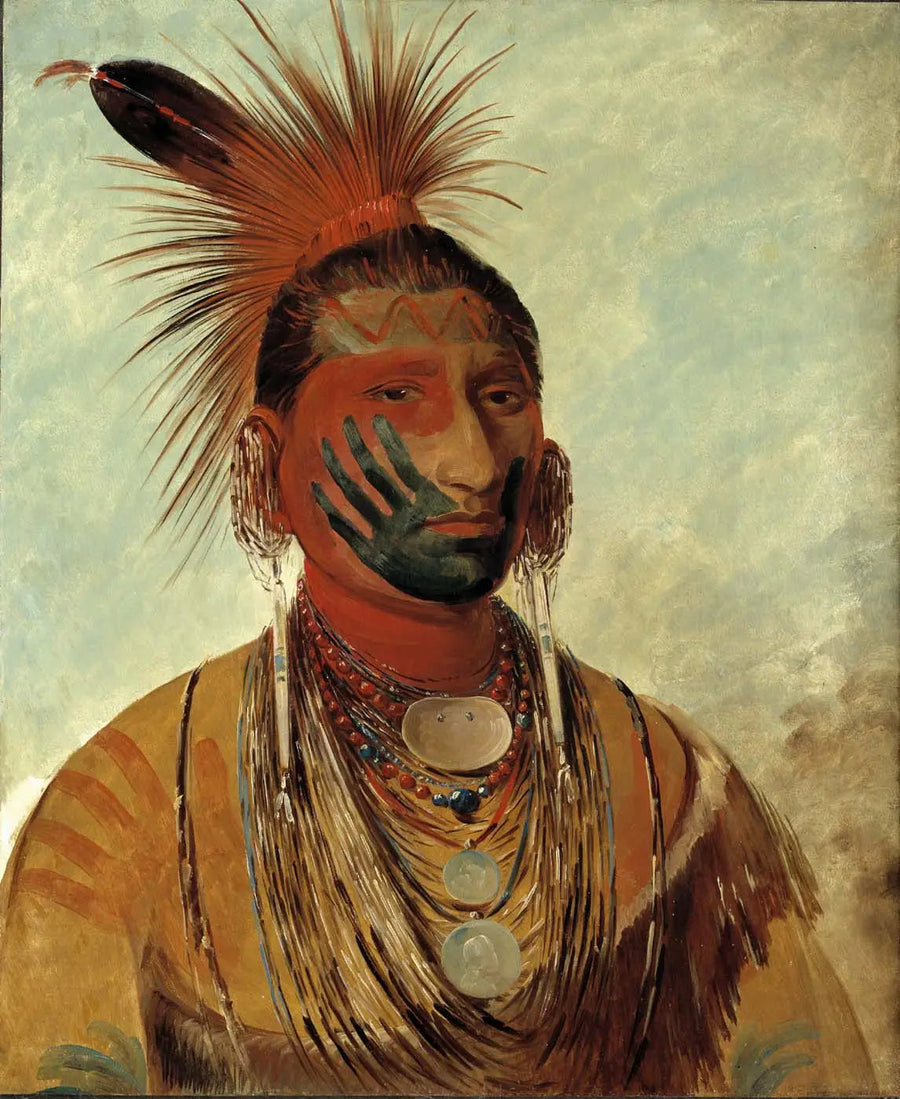 Wash-ka-mon-ya, Fast Dancer, a warrior - George Catlin