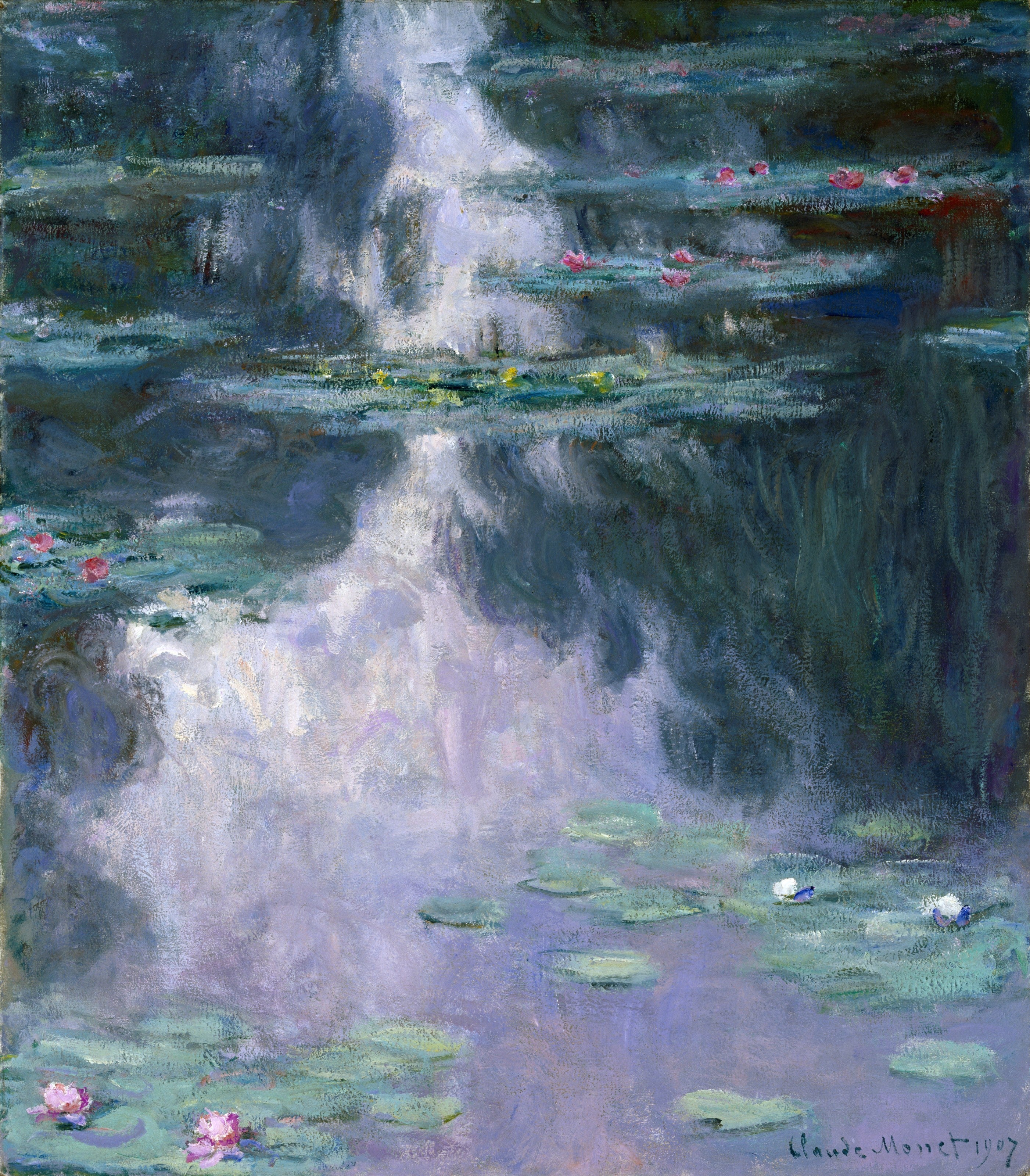 Reproduction du tableau « Water Lilies (Nymphéas) - Claude Monet » par Alpha Reproduction en peinture à l’huile
