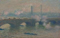 Waterloo Bridge, gray day - Claude Monet