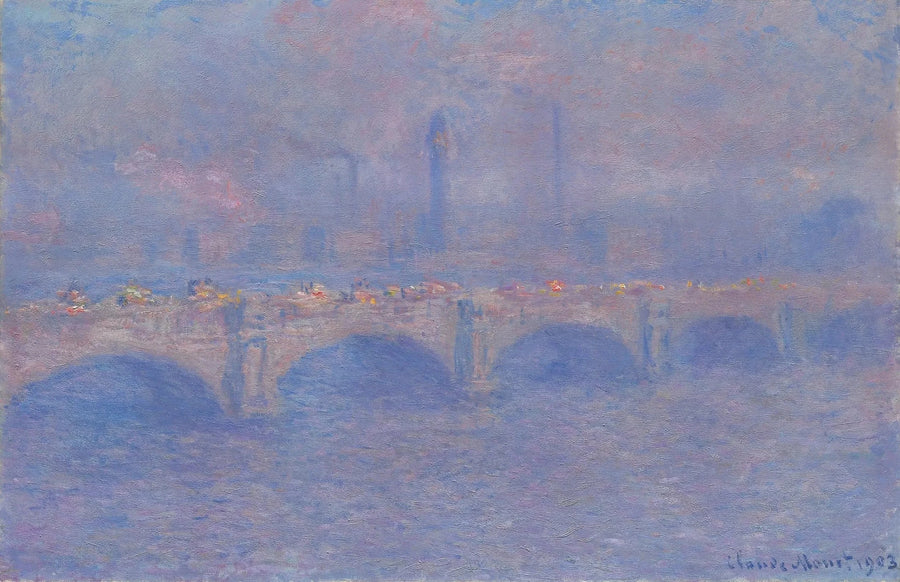 Waterloo Bridge, Effect of Sunlight - Claude Monet