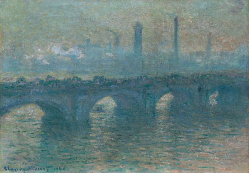 Waterloo Bridge, gray weather, Chicago W1557 - Claude Monet