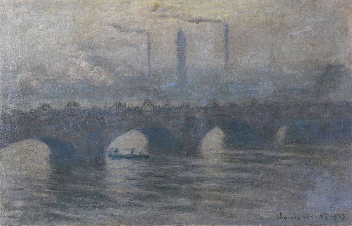 Waterloo Bridge, gray weather W1562 - Claude Monet