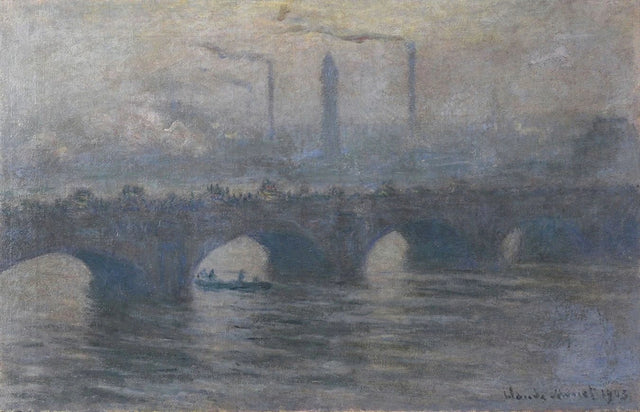 Waterloo Bridge, gray weather W1562 - Claude Monet