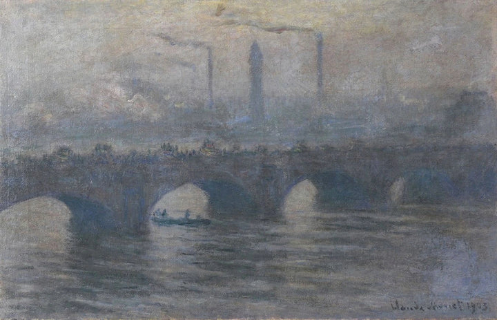 Waterloo Bridge, gray weather W1562 - Claude Monet