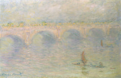 Waterloo Bridge, pastel light W1593 - Claude Monet