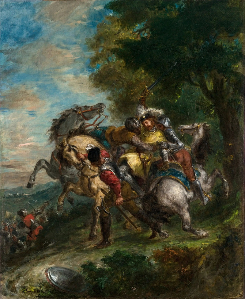 Weislingen captured by Götz's men - Eugène Delacroix