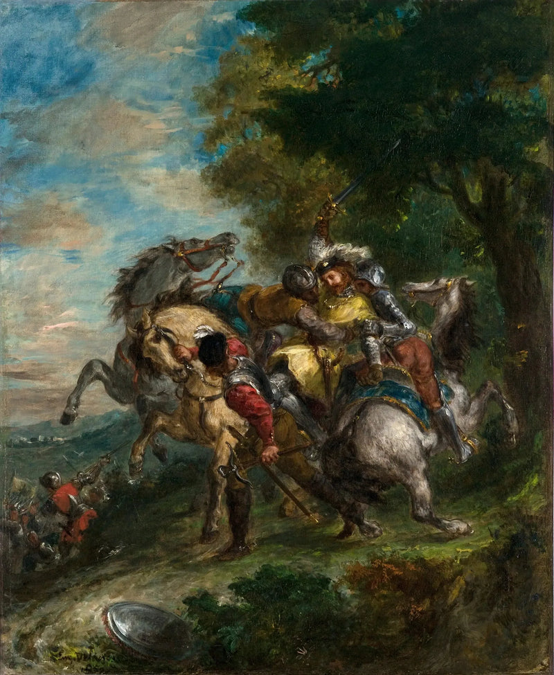Weislingen captured by Götz's men - Eugène Delacroix