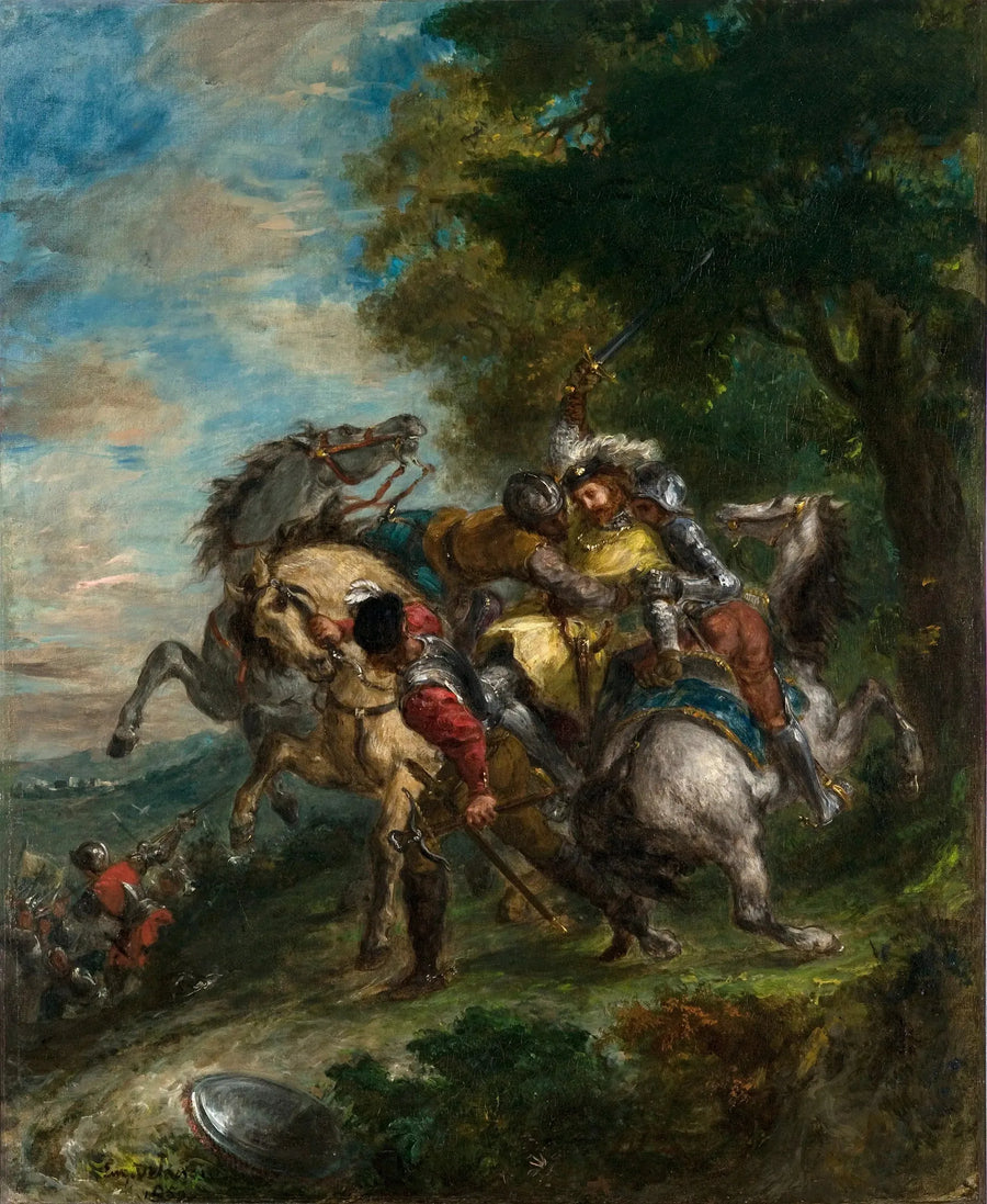 Weislingen captured by Götz's men - Eugène Delacroix