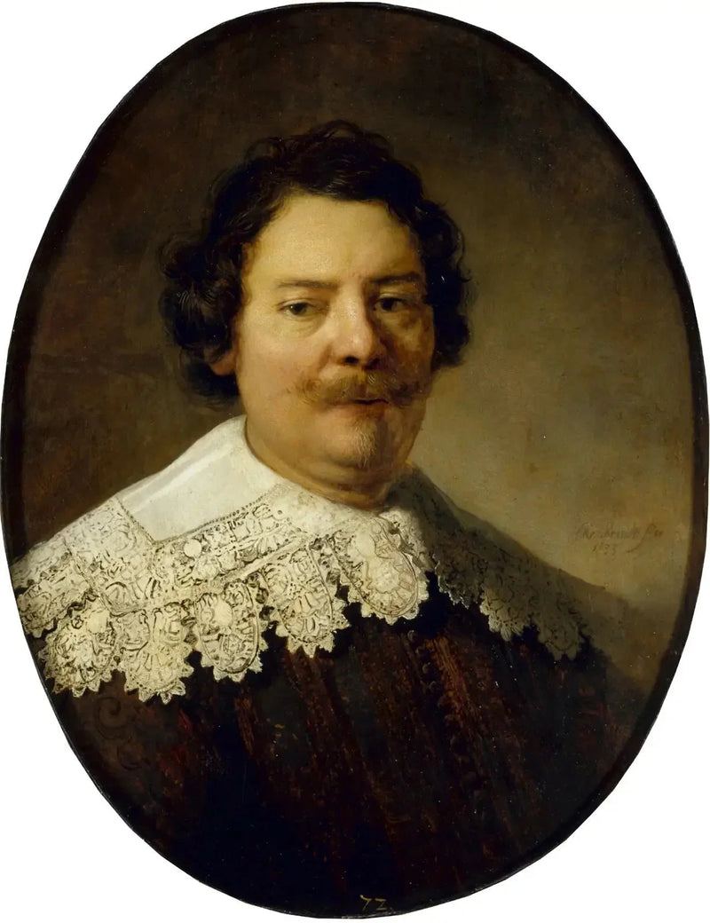 Portrait of Willem Burggraeff, husband of Maertgen van Bilderbeecq - Rembrandt