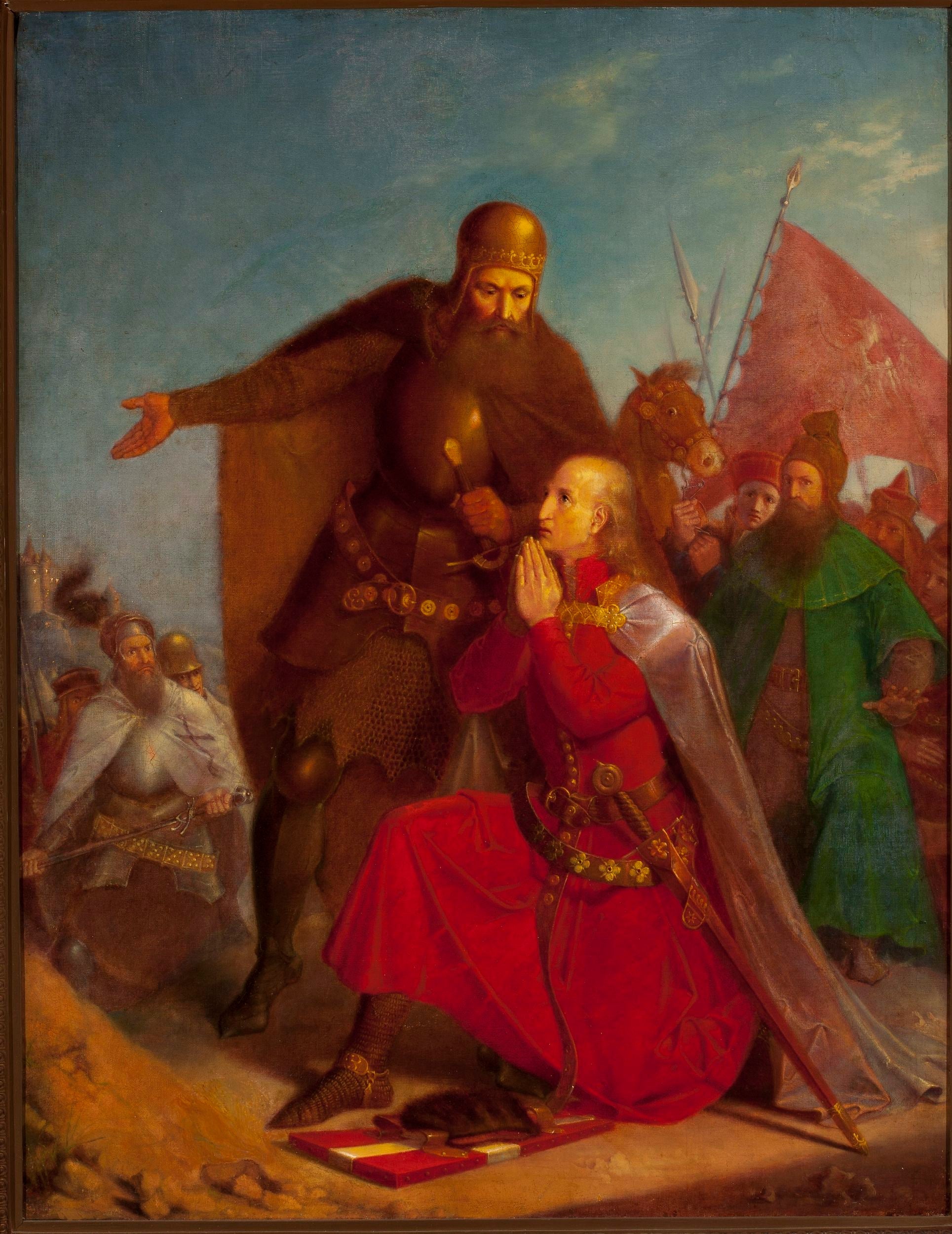 Władysław Jagiełło and Vytautas praying before the Battle of Grunwald - Jan Matejko