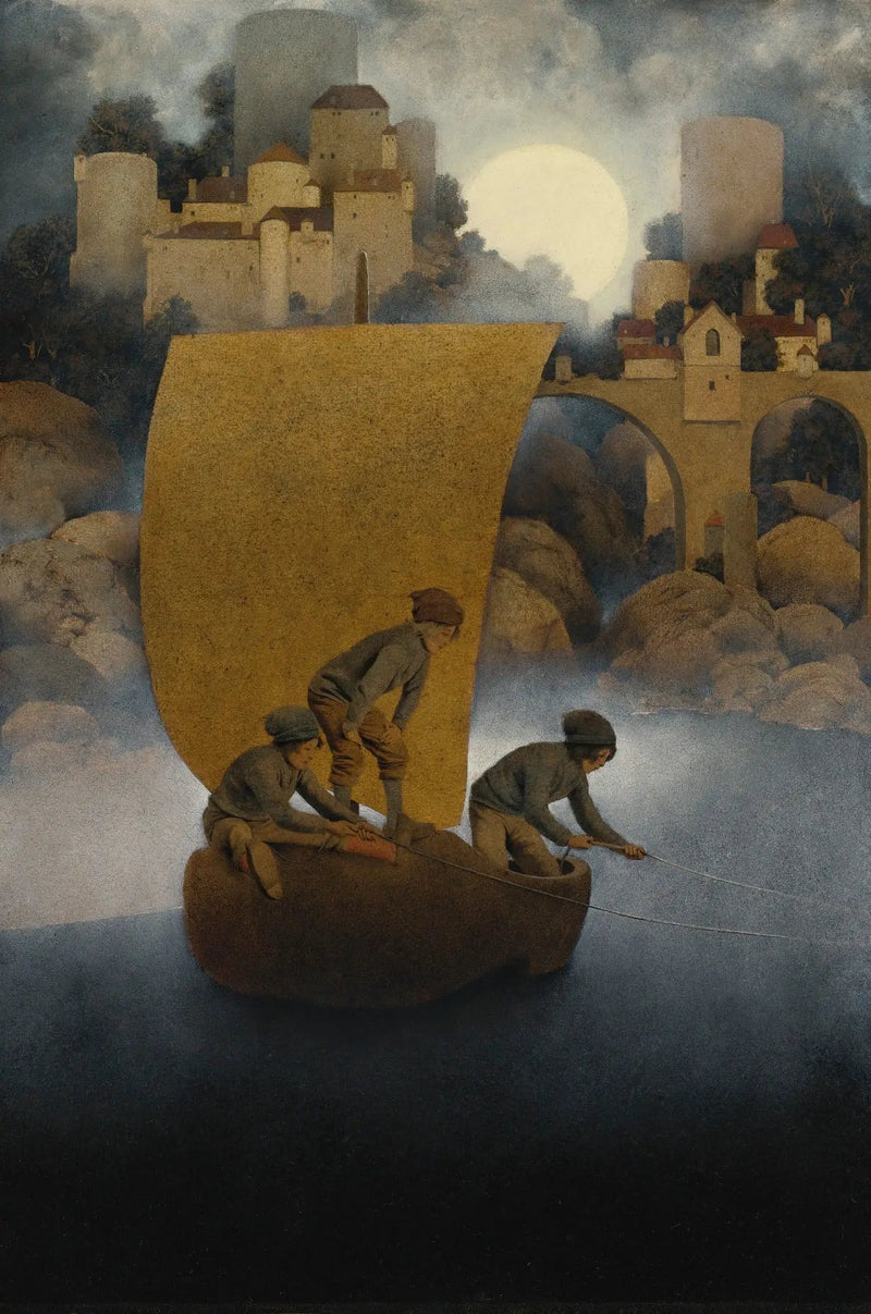 Wynken, Blynken and Nod - Maxfield Parrish