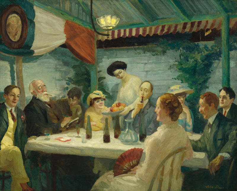 Yeats at Petitpas - John Sloan