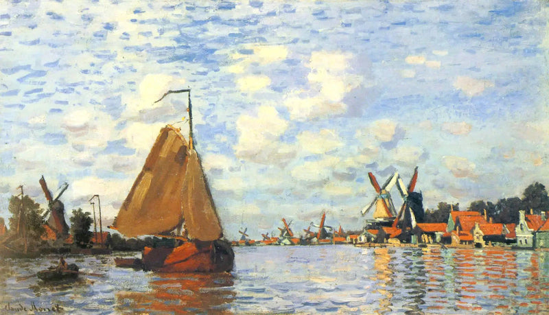 La Zaan in Zaandam W172 - Claude Monet
