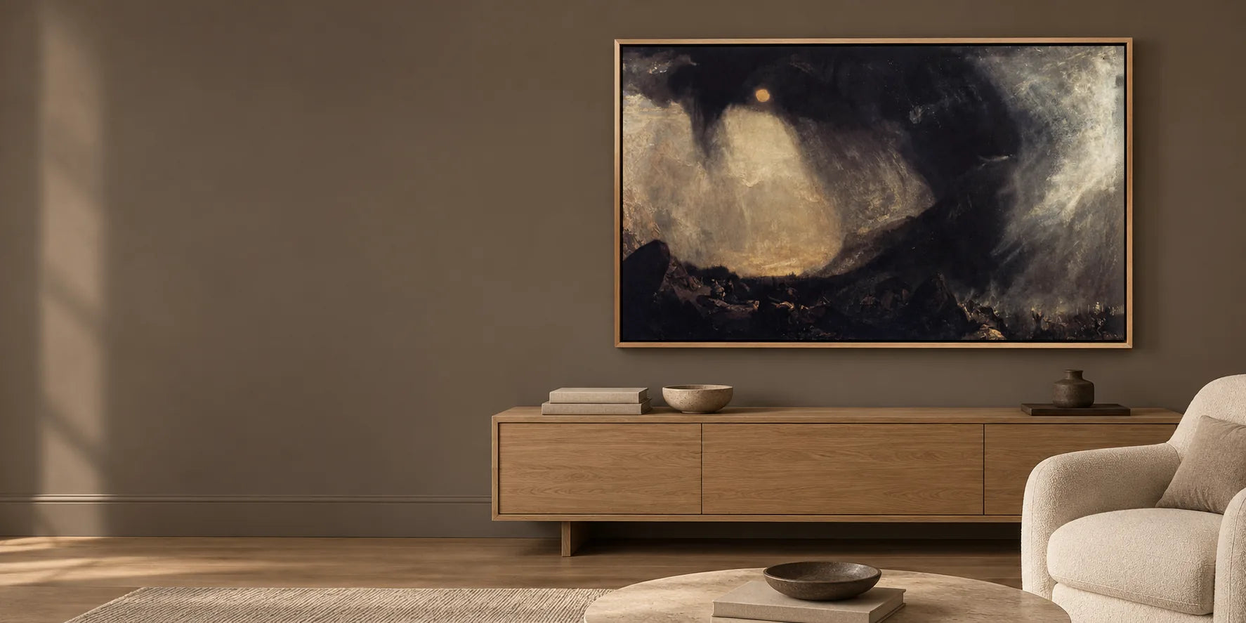 Stormy landscapes and dramatic skies